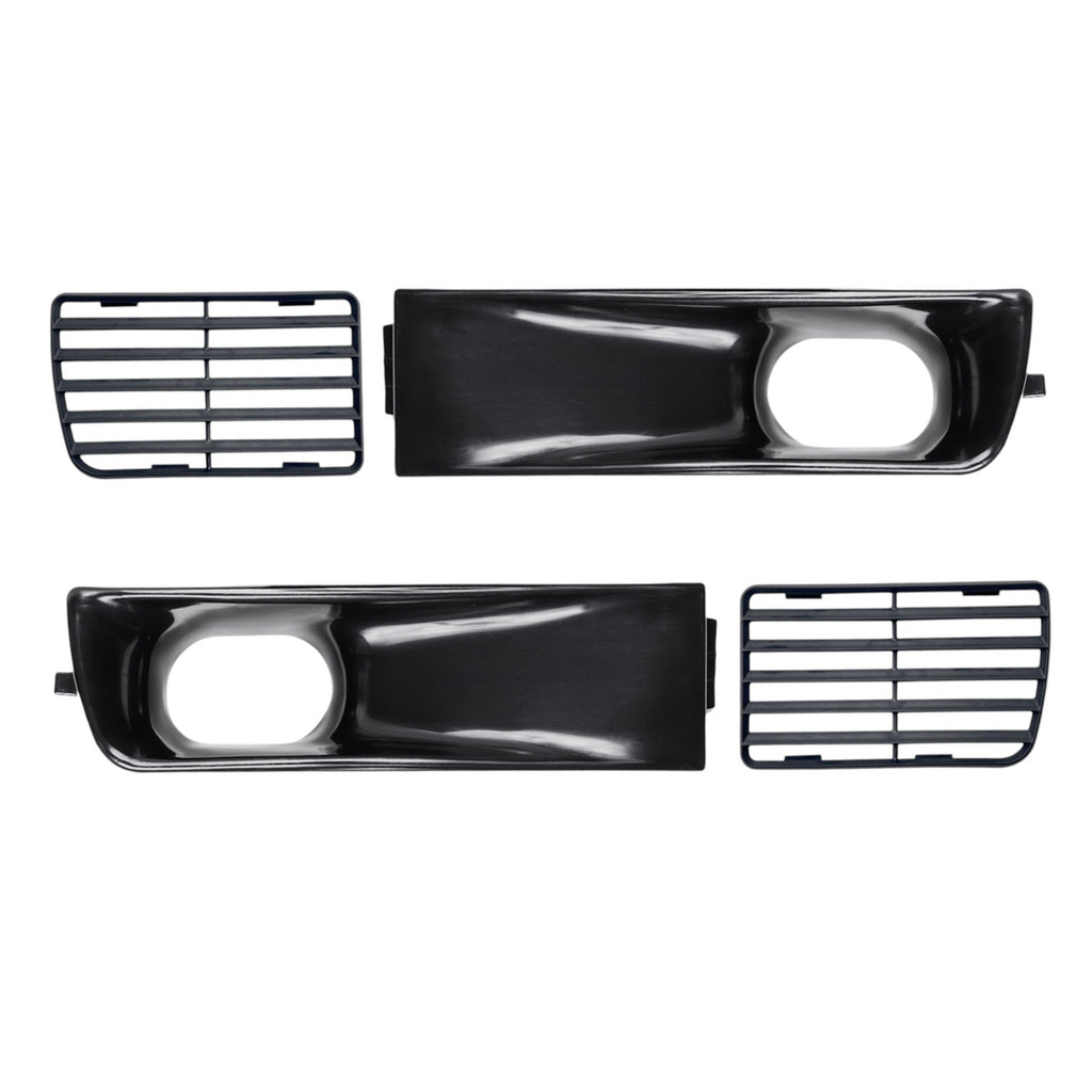 Front Indicator Grille Upper Intake 4 Pcs Set For VW MK3 Golf Jetta Vento