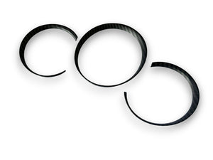 Matte Carbon Fiber Style Dashboard Gauge Ring Bezel Trim Set For Porsche 981 Cayman Boxster