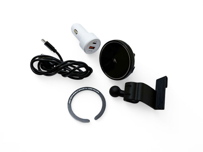 Glove Box MagSafe Phone Mount Charger RHD For Porsche 987 Cayman Boxster