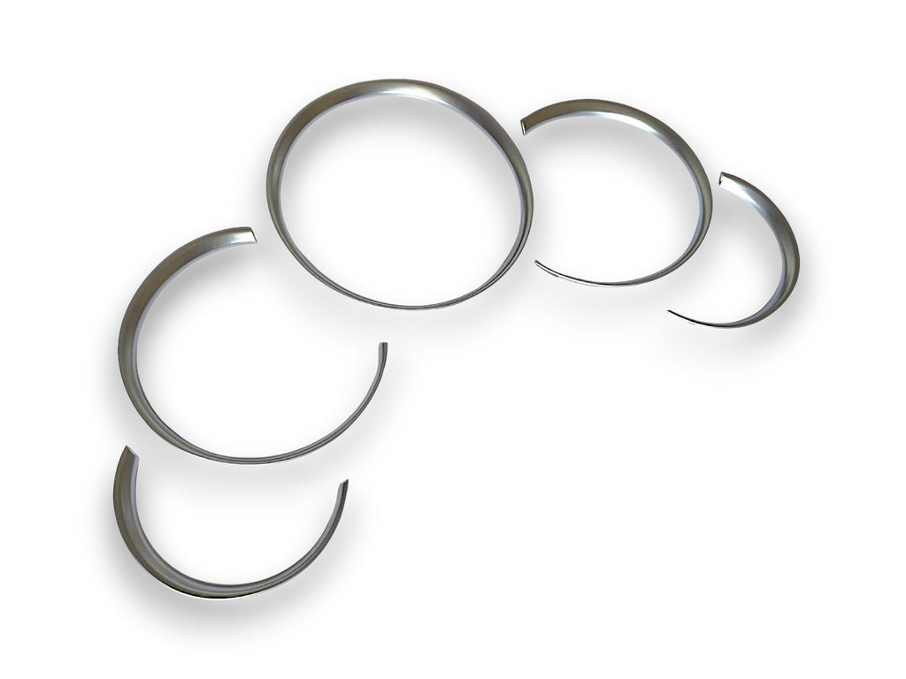 Matte Chrome Dashboard Gauge Ring Bezel Trim Set For Porsche 996 911