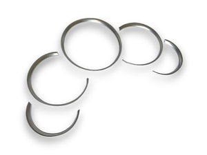 Matte Chrome Dashboard Gauge Ring Bezel Trim Set For Porsche 996 911
