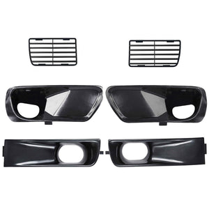 US Bumper Signal Grille Air Intake 6 Pcs Set For VW MK3 Golf Jetta