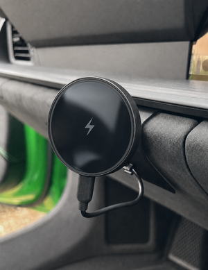 Porsche 911 992 RHD MagSafe wireless phone charger mount product view