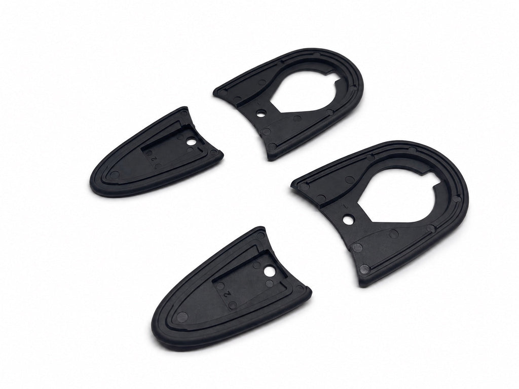 Porsche 911 993 door handle rubber gasket set 4-piece front angle view