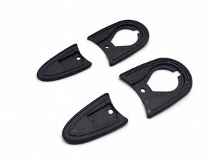 Porsche 911 993 door handle rubber gasket set 4-piece front angle view