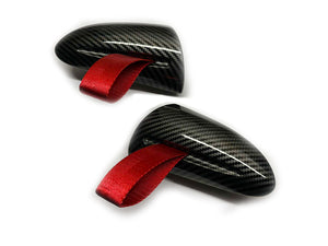 Gloss Carbon Fiber GT3RS Style Interior Handle Replacement For Porsche 997 911 987 Cayman Boxster