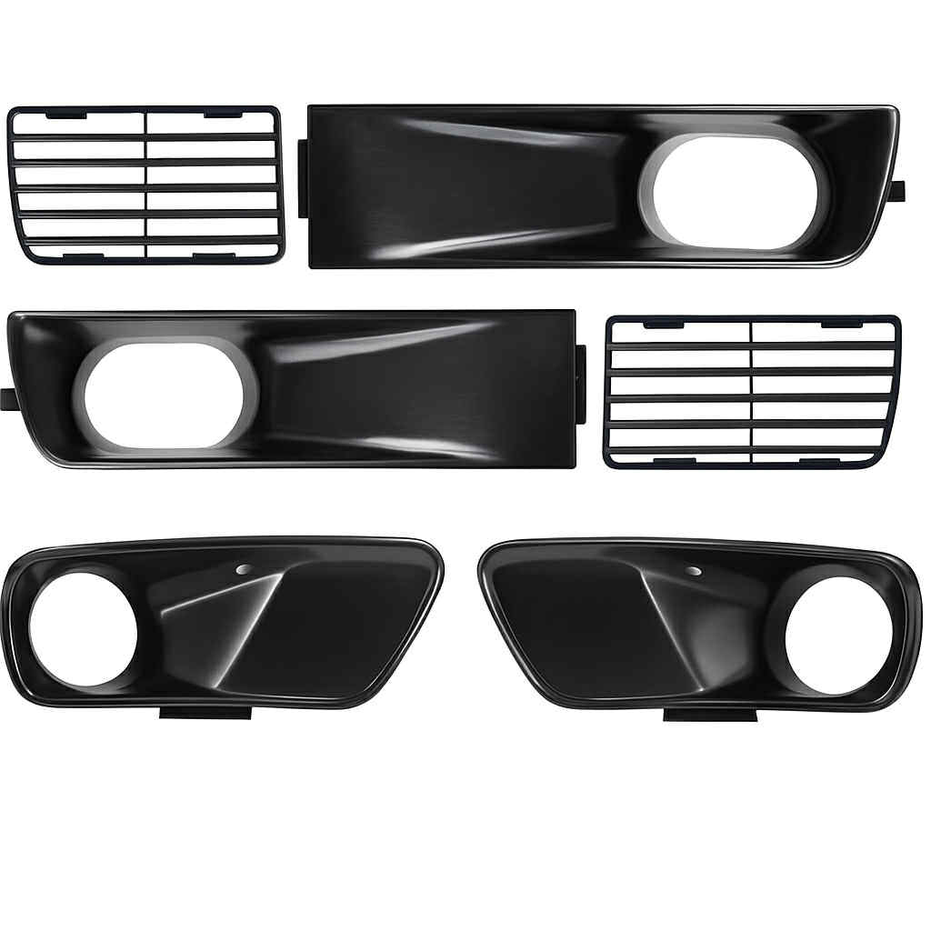 Euro Bumper Signal Grille Air Intake 6 Pcs Set For VW MK3 Golf GTI VR6