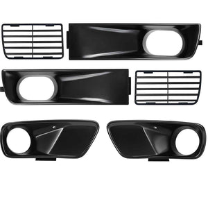 Euro Bumper Signal Grille Air Intake 6 Pcs Set For VW MK3 Golf GTI VR6