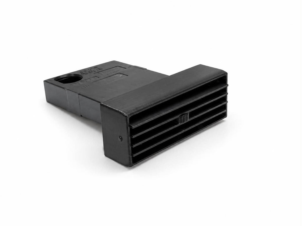 Volvo 740 center air vent retractable cup holder closed front angle