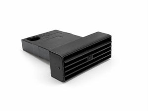 Volvo 740 center air vent retractable cup holder closed front angle