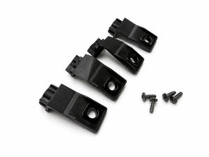 VW Golf MK4 headlight repair bracket kit left and right set with four screws angle view