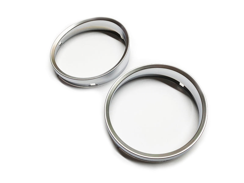 Matt Chrome Dashboard Dial Gauge Rings Bezel Trim For BMW E60 E61 Pre-LCI M5 Style