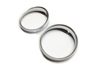 Matt Chrome Dashboard Dial Gauge Rings Bezel Trim For BMW E60 E61 Pre-LCI M5 Style