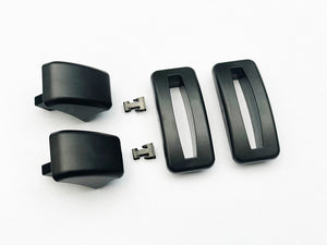 Seat Lever Surround Trim & Handle Knob 2 Sets For VW Golf Cabriolet MK1 MK2 MK3 Corrado Scirocco Jetta Vento Polo
