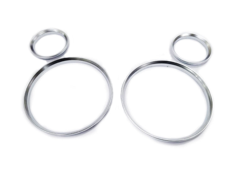 Matt Chrome Dashboard Dial Gauge Rings Bezel Trim For BMW E30 M3 Style