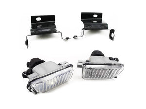 Big Bumper Clear Glass Fog Light With Bracket - Golf / Jetta MK2